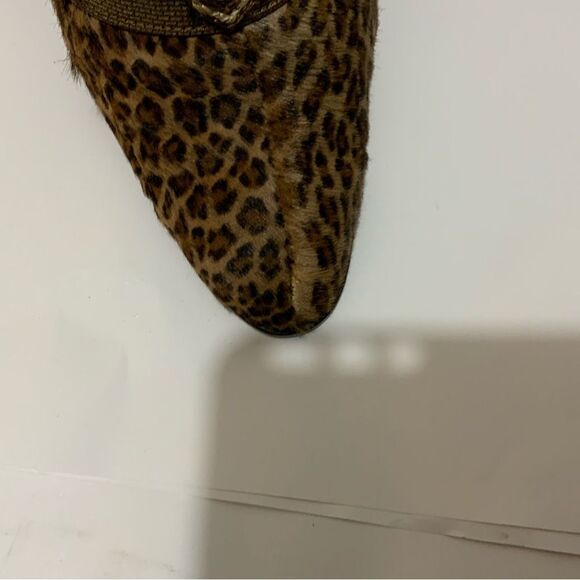 Cydney Mandel Handmade Leopard Mules Sz 7 EUC - Picture 9 of 9